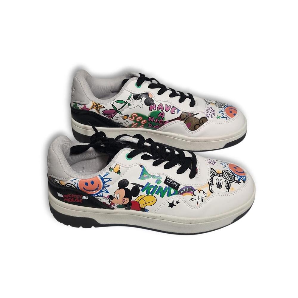 Zara Womens Disney Mickey Mouse Sneakers, Size Womens 7.5, Euro 38